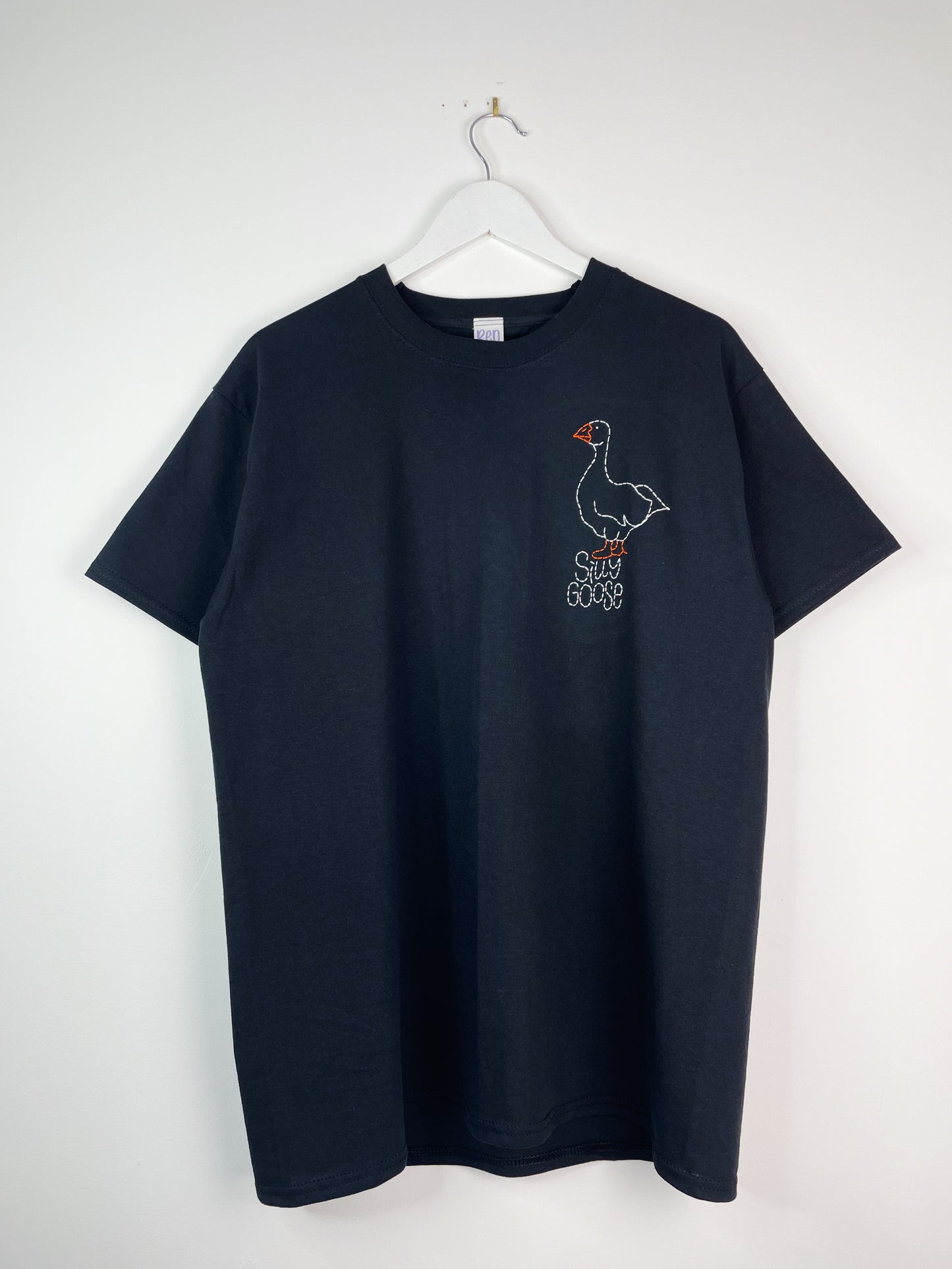 Silly Goose - Hand Embroidered Unisex T-Shirt