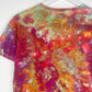 S | Ice Dye Rainbow Multicolour Hand Dyed Ice Tie Dye T-Shirt