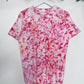 M | Ice Dye Pink Hand Dyed Ice Tie Dye T-Shirt