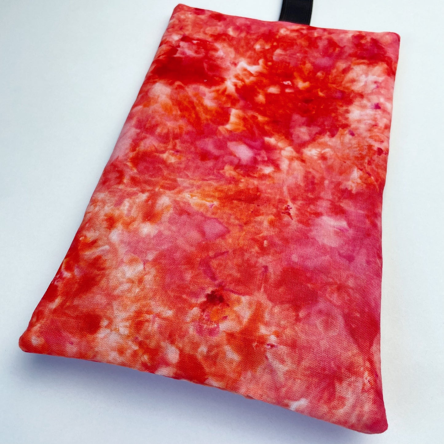 Handmade Ice Dyed Tobacco Pouch | Red Tobacco Storage Cover