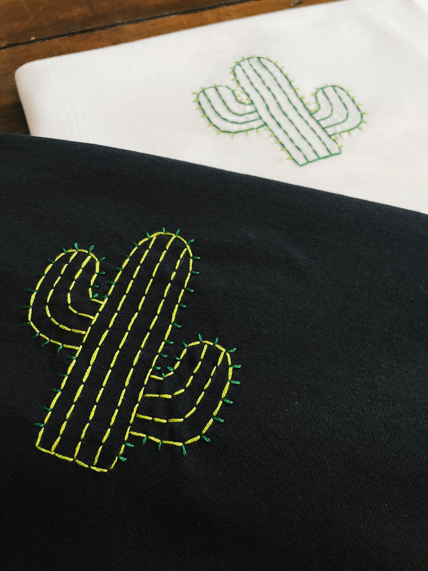 Cactus - Hand Embroidered Unisex T-Shirt