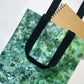 Dark Green Ice Dye Handmade Tote Bag