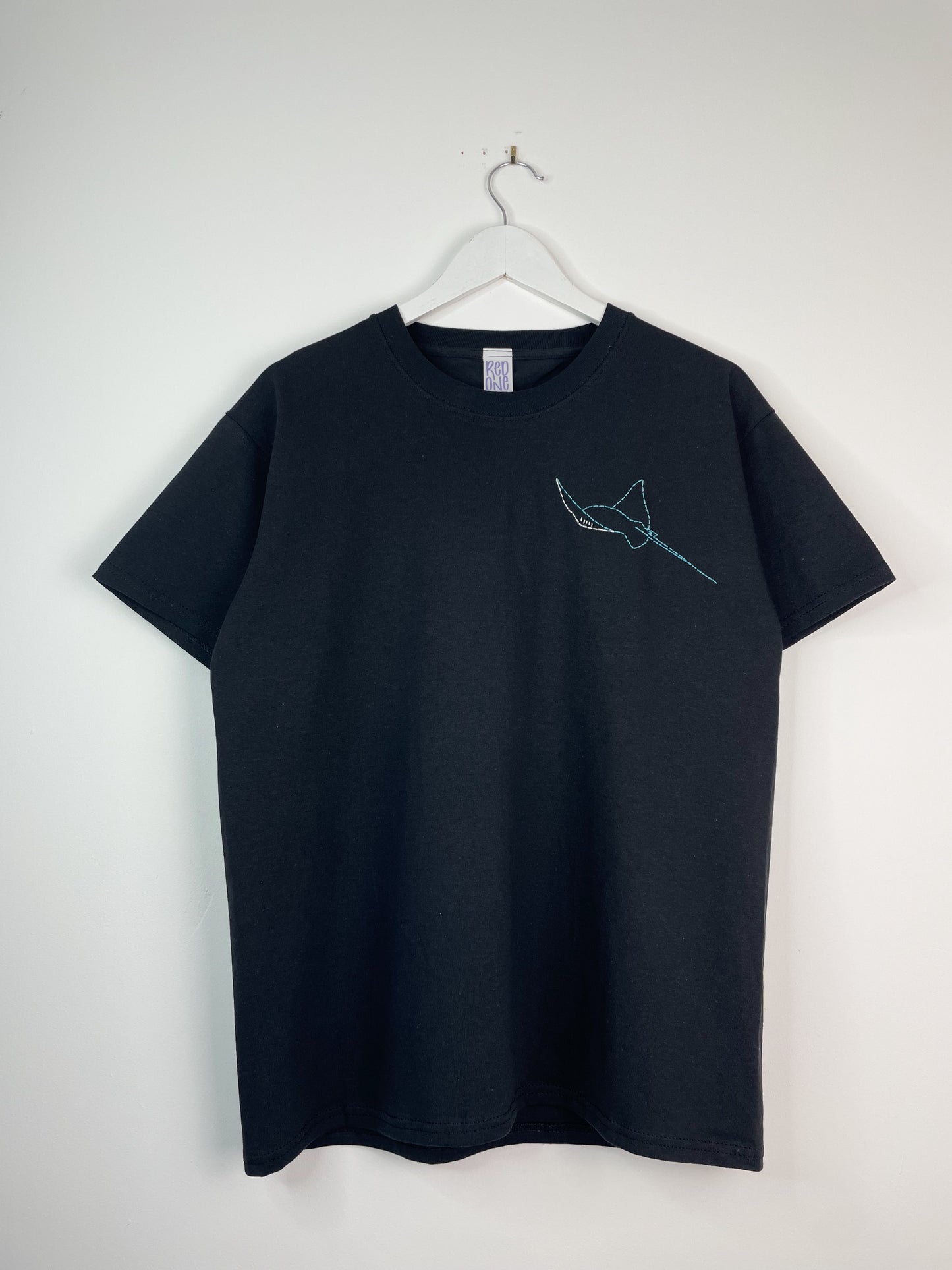 Stingray - Hand Embroidered Unisex T-Shirt