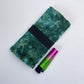 Handmade Dark Green Ice Dyed Tobacco Pouch