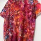 XL | Ice Dye Red Galaxy Hand Dyed Ice Tie Dye T-Shirt