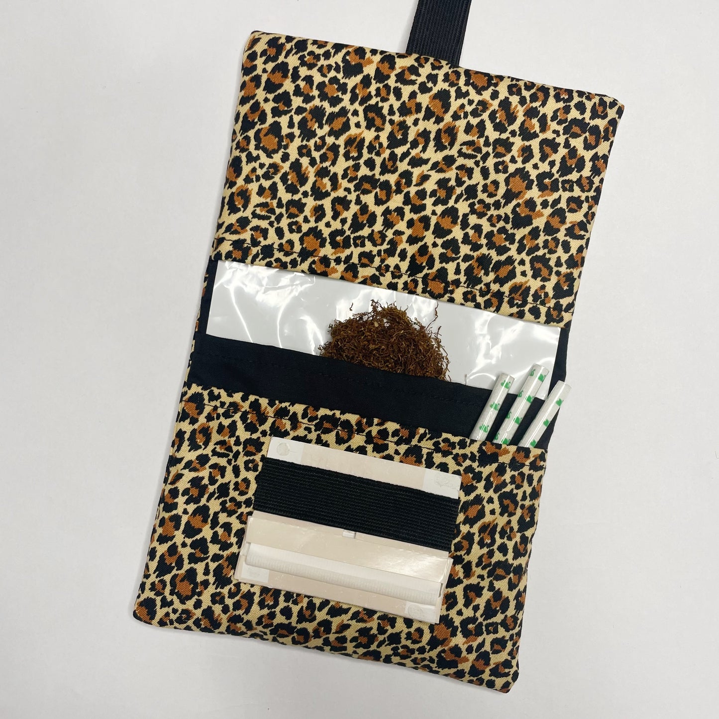 Handmade Tobacco Pouch | Animal Print Rolling Tobacco Storage Holder