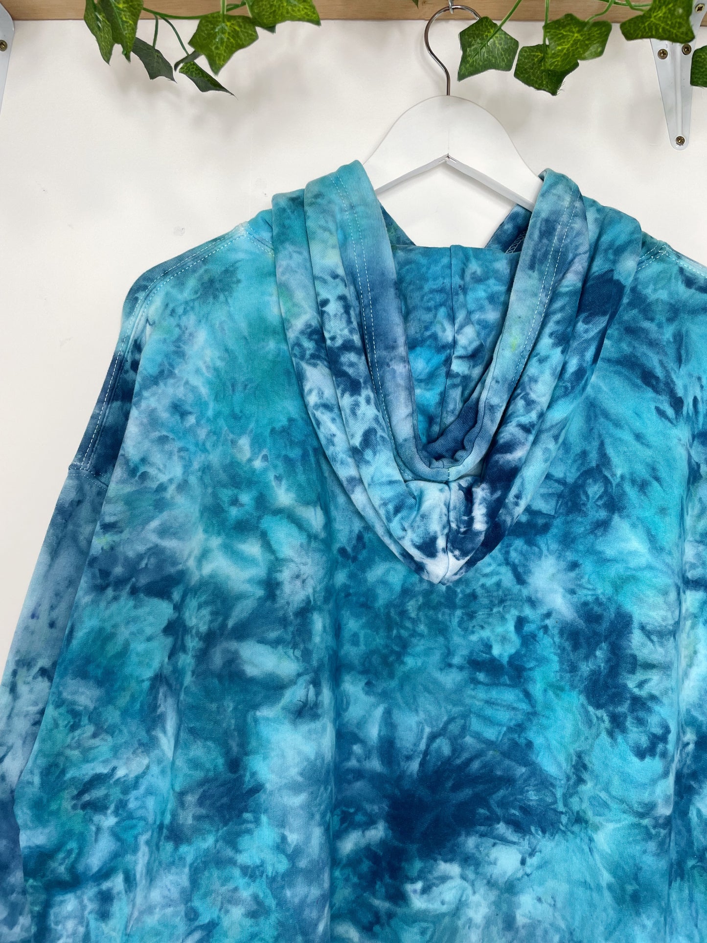 XXL | Ice Dye Ocean Hand Dyed Pullover Hoodie