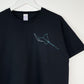 Stingray - Hand Embroidered Unisex T-Shirt