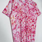 M | Ice Dye Pink Hand Dyed Ice Tie Dye T-Shirt