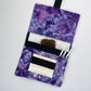 Handmade Ice Dye Tobacco Pouch | Purple Tobacco Storage Cover