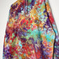 XXL | Ice Dye Rainbow Pink Multicolour Hand Dyed Pullover Hoodie