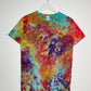 S | Ice Dye Rainbow Multicolour Hand Dyed Ice Tie Dye T-Shirt