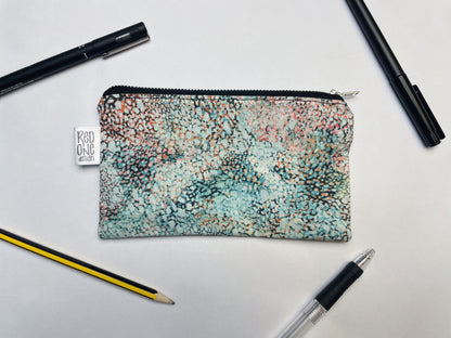 Handmade Zip Pouch | Printed Pencil Case | Small Coin Purse Make-up Pouch