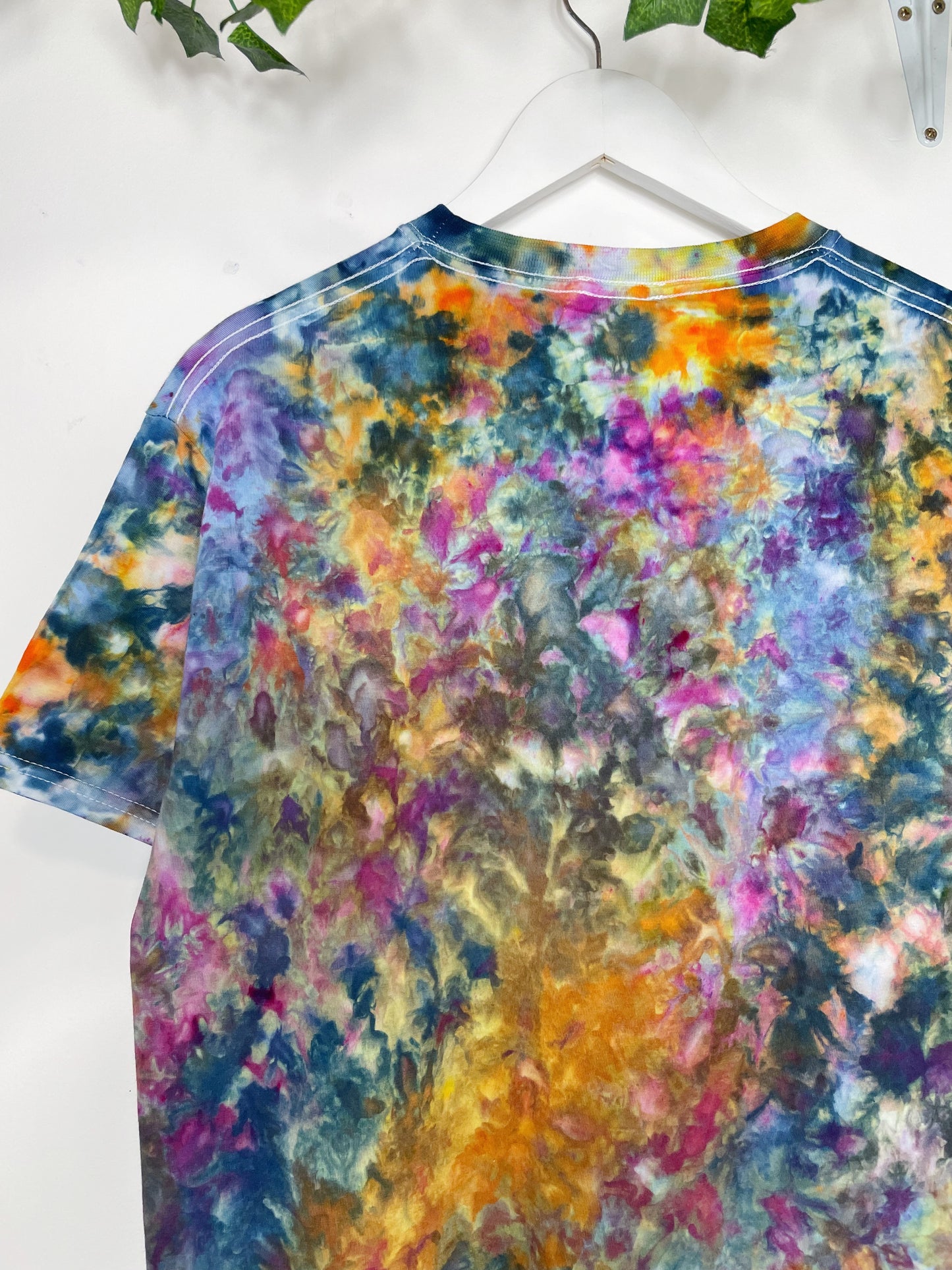 M | Ice Dye Blue Sunrise Hand Dyed Ice Tie Dye T-Shirt