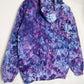 M | Ice Dye Purple Hand Dyed Pullover Hoodie