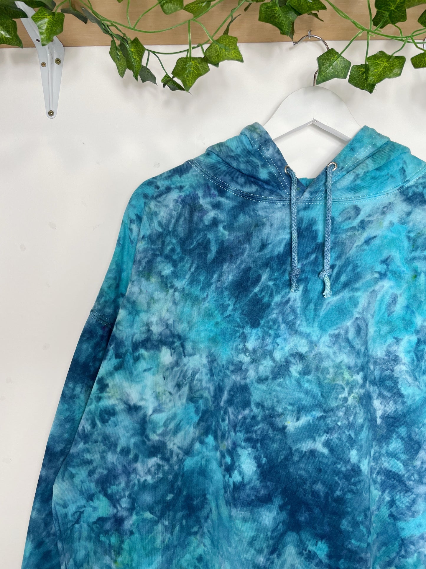 XXL | Ice Dye Ocean Hand Dyed Pullover Hoodie