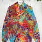 M | Ice Dye Rainbow Multicolour Hand Dyed Pullover Hoodie