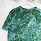 L | Ice Dye Dark Green Hand Dyed Ice Tie Dye T-Shirt