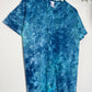 M | Ice Dye Ocean Blue Hand Dyed Ice Tie Dye T-Shirt