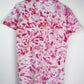 S | Ice Dye Pink Hand Dyed Ice Tie Dye T-Shirt