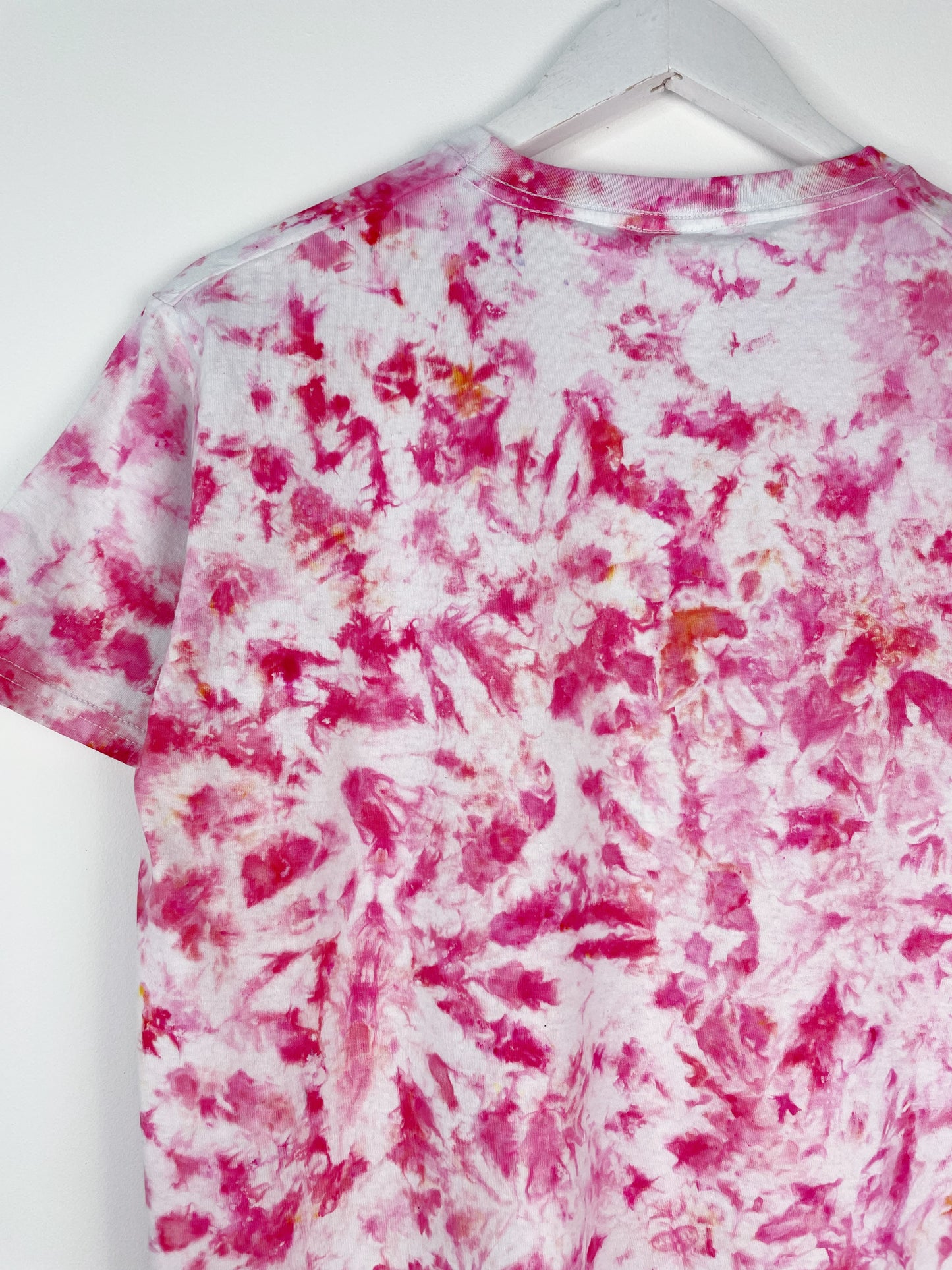 S | Ice Dye Pink Hand Dyed Ice Tie Dye T-Shirt