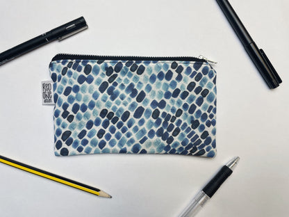Handmade Zip Pouch | Printed Pencil Case | Small Coin Purse Make-up Pouch