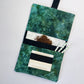 Handmade Dark Green Ice Dyed Tobacco Pouch