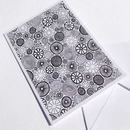 Hand Drawn Blank Greeting Card