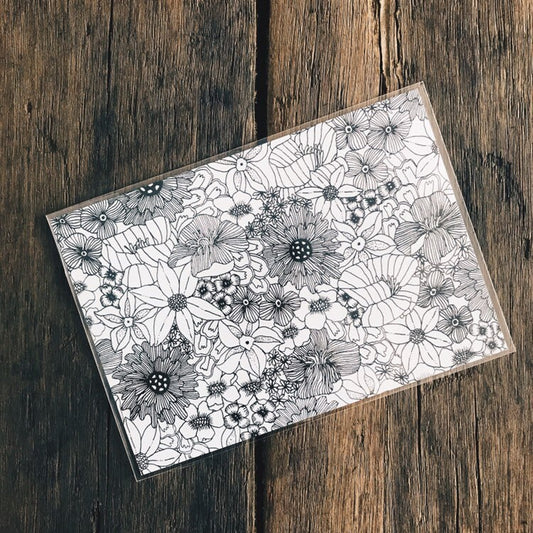 A5 Floral Art Print