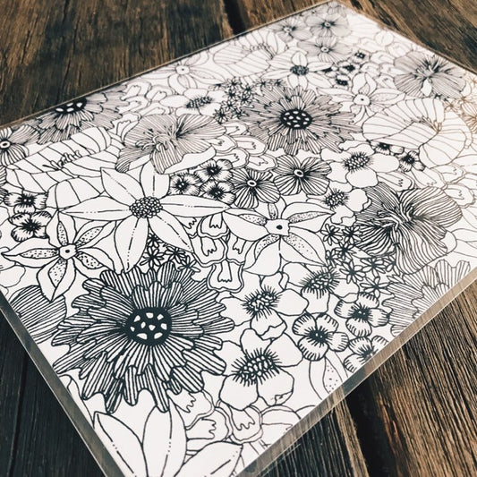 A5 Floral Art Print