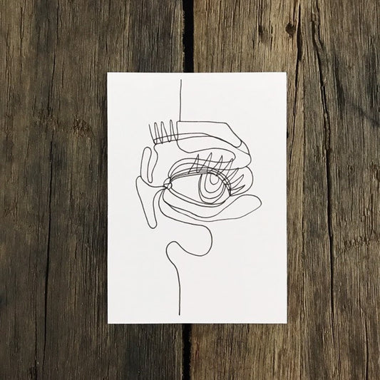 Hand Drawn Abstract Eye Art Print