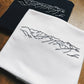 Mountain Lineart Hand Embroidered T-Shirt