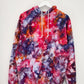 L | Ice Dye Red Galaxy Hand Dyed Pullover Hoodie
