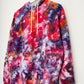 L | Ice Dye Red Galaxy Hand Dyed Pullover Hoodie