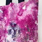 Pink Ice Dye Handmade Tote Bag | Re-useable Cotton Ice Tie Dye Bag