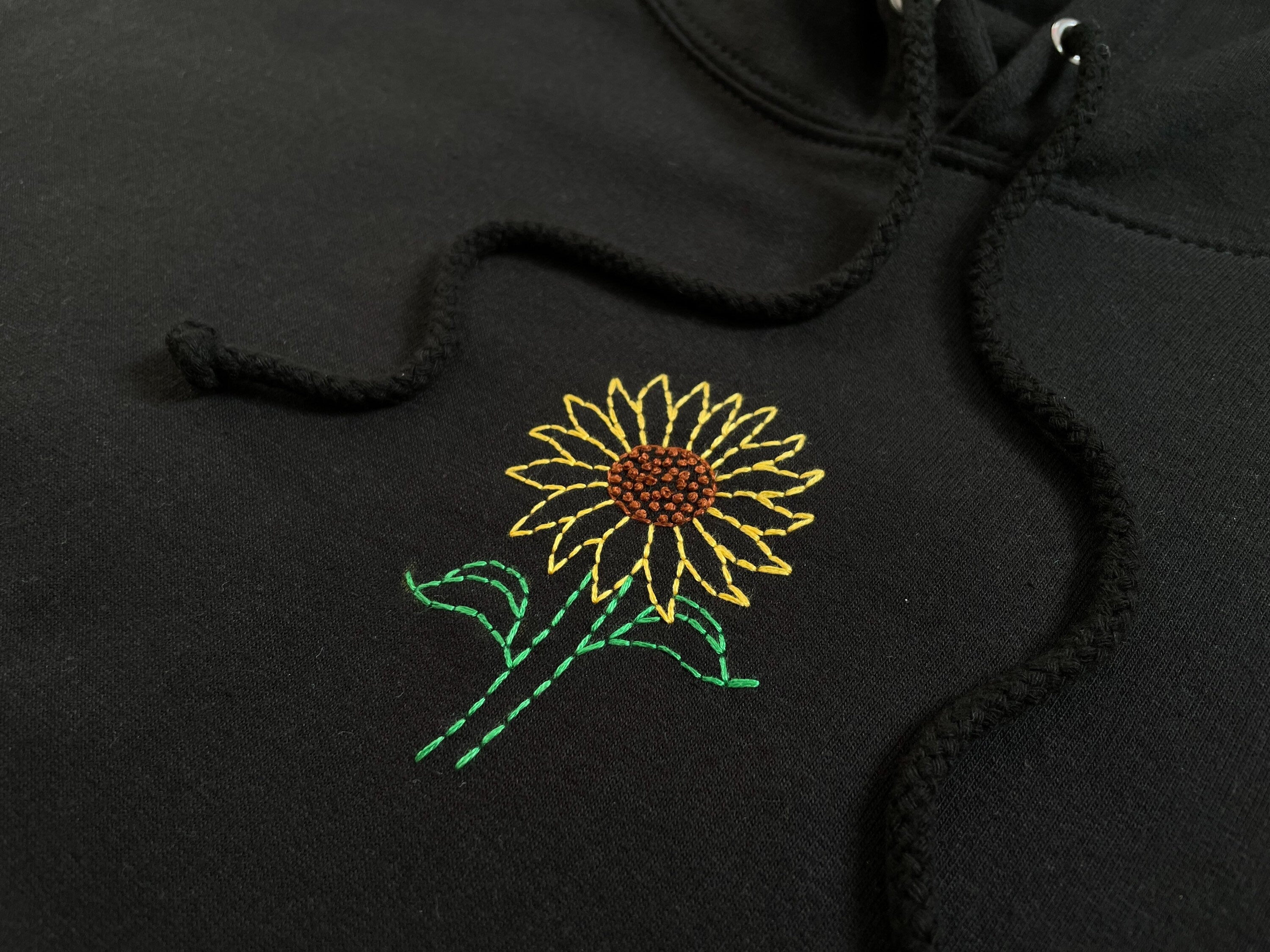 Sunflower 2025 embroidered hoodie