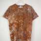 M | Ice Dye Brown Hand Dyed Ice Tie Dye T-Shirt