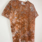 M | Ice Dye Brown Hand Dyed Ice Tie Dye T-Shirt