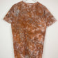 M | Ice Dye Brown Hand Dyed Ice Tie Dye T-Shirt
